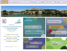 Tablet Screenshot of lycee-sacrecoeur-beziers.com